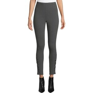 JW Los‎ Angeles Darielle Charcoal Gray Embroidered Leggings Pants Women's Size S